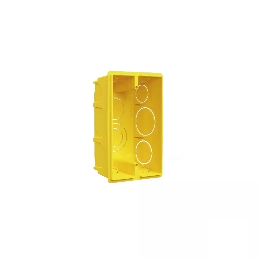 Caixa de luz 2x4 Amarela Krona