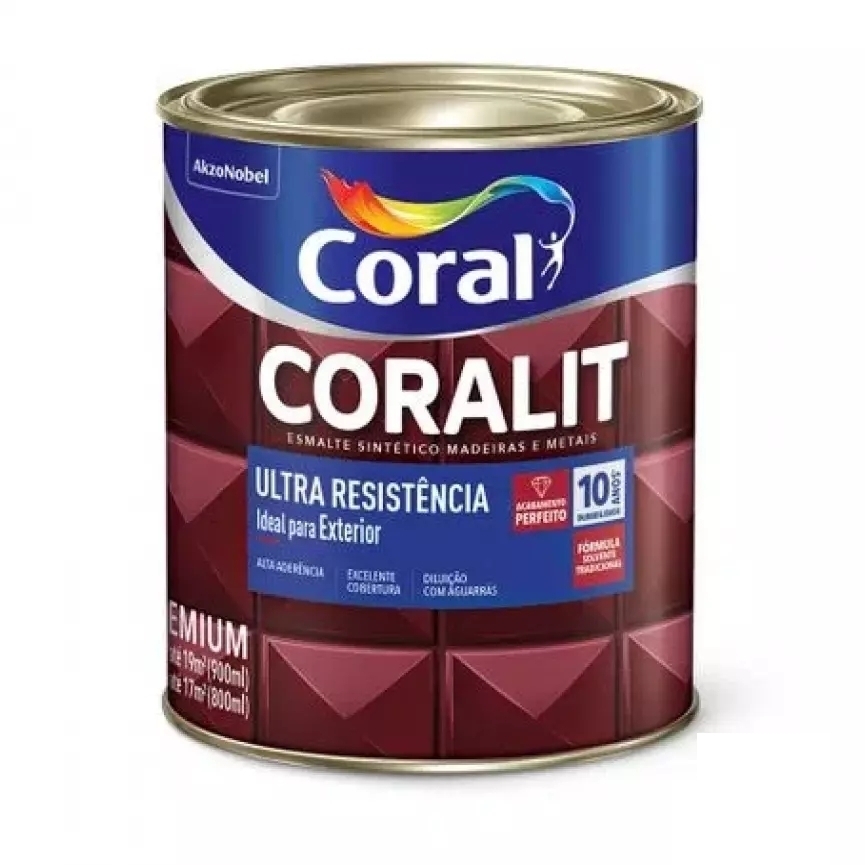 Coralit ultra resistencia sintetico brilhante 900ml azul del rey