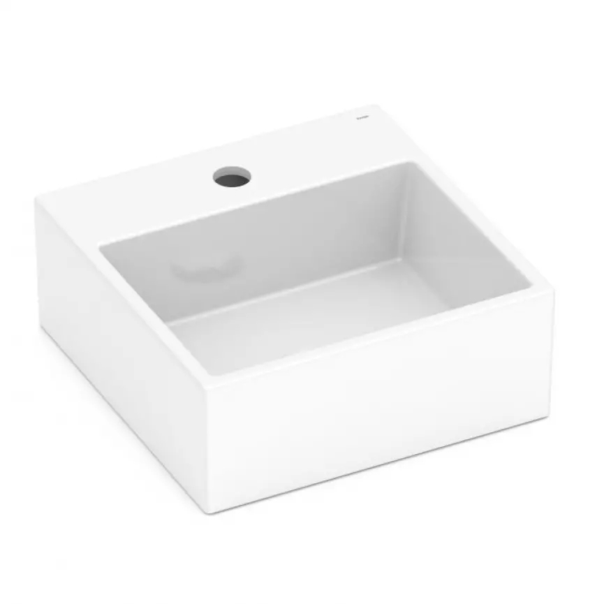 Cuba de apoio Incepa Loft 35cm Q6 branca com mesa