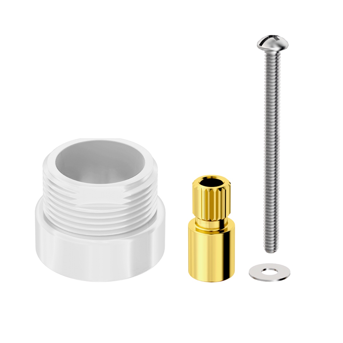 Prolongador com Castelo  p/Registro 10mm Compatível Docol