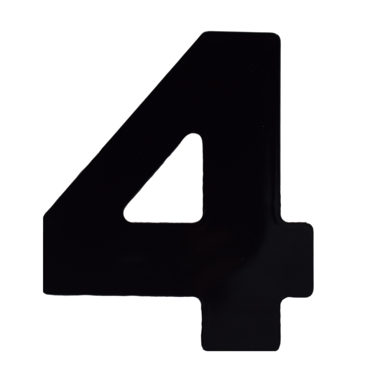 Número 4 Residencial em ACM modelo PRETO 125mm