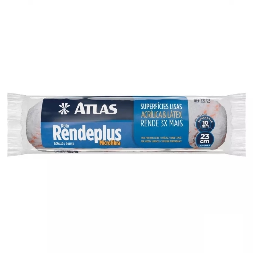 Rolo Rendplus Atlas lã 10mm 23cm 327 - 23