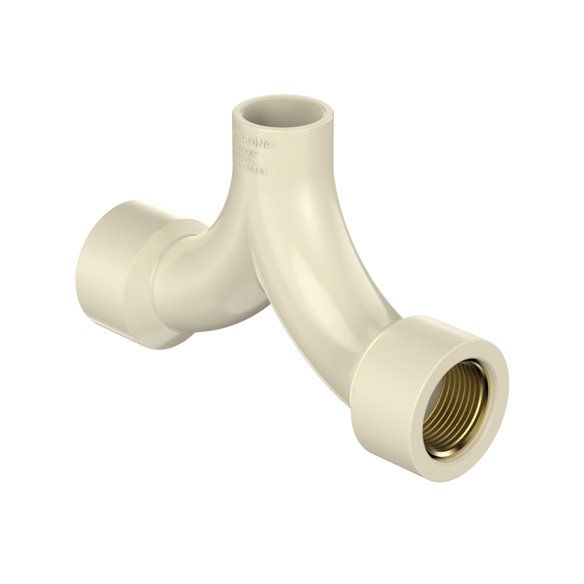 Tee Ultraterm Krona Misturador Transição 22mm x 3/4" x 3/4"